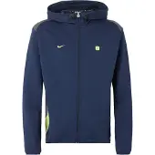 Nike Veste de survêtement 'SHOX' bleu marine / gris foncé / vert clair
