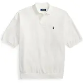 Ralph Lauren pour homme. 710B18907002 Polo Relaxed Fit en piqué blanc (S), Casuel, Coton, Manche courte