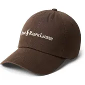 Ralph Lauren Casquette chocolat / blanc cassé