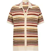 NN07 Vestes en maille crème / ivoire / olive / orange foncé