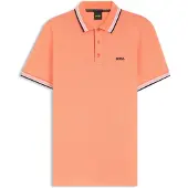 BOSS pour homme. 50469055 Polo Paddy orange (L), Casuel, Coton, Manche courte