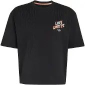 Adidas T-Shirt 'Pride' azur / abricot / noir