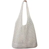 OEM Sac de plage à pois, sac de plage d'été, élégant sac en filet pour femme, sac hippie, sac décontracté, couleur abricot