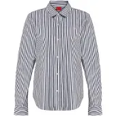 HUGO Chemisier 'The Essential' marine / blanc