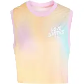 Adidas Pride All Over Print Sleeveless T-shirt Jaune XS Femme
