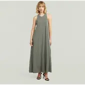 G-Star Robe Washed Tank Maxi - Vert - Femmes