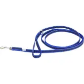 JULIUS K-9 Laisse en caoutchouc avec boucle Bleu - Gris (2, Chien, Général)