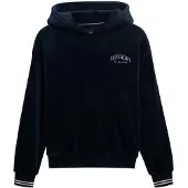 Superdry Femme Sweat à Capuche Country Club Velour Décontracté Navy Taille: 40