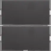 Hager Berker 80162785 Bouton-poussoir double confort KNX - Berker S.1/B.3/B.7 pour anthracite et alu