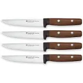 Wüsthof Couteau à steak Set with 4 knives set with 4 knives Urban Farmer 9401, Couverts, Argent, Marron