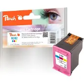 Peach Patrone HP No.302 F6U65AE color no ink level chip remanufactured