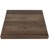 Bolero Plateau de table carré en chêne rustique | 70 cm