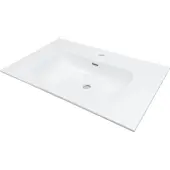 Deante Ceramic Recessed Washbasin 80 Cm Argenté