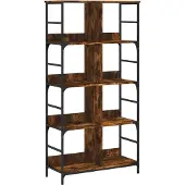 vidaXL Bibliothèque Chêne Fumé 78,5x33x153 Cm Bois D'ingénierie