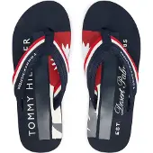 Tommy Hilfiger Tongs bleu marine / rouge / blanc