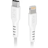 SBS Câble données et recharge Lightning – Type C Blanc