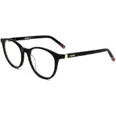 Missoni Lunettes de vue - - MIS 0019 - Acétate noir - Monture ronde - 50/19/140
