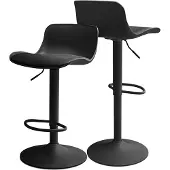 Frankystar Amsterdam - Lot de 2 tabourets réglables - noir