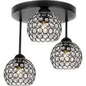 Lihgt home Plafonnier Suspendu Lustre Plafonnier Cristal