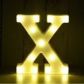 Kopper-24 Lettre lumineuse LED 3D, 22 cm lettre X