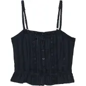 Superdry Lace Cami Sleeveless Top Noir XS Femme