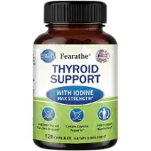 Fearathe Thyroid Support (120 capsules) Complément alimentaire, métabolisme, thyroïde, énergie