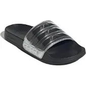 Adidas Mule 'Adilette' noir / argent