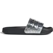 Adidas Mule 'Adilette' noir / argent