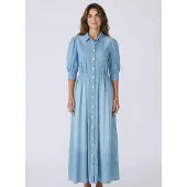 Marella pour femme. 2613221074200 Robe Mlscerchia denim (40), Bleu, Casuel, Polyester
