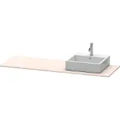 Duravit Console XSquare, 1 découpe à droite, 1600x16x550mm, XS060HR8383