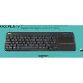 Logitech K400 Plus Touch Wireless clavier noir