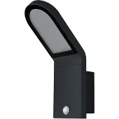 Osram Appareil mural extérieur LED ENDURA Style, design élégant, haute performance lumineuse, avec capteur optionnel, en gris foncé, protection IP44, idéal pour l'éclairage d'entrée et de façades