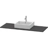 Duravit Console XSquare, 1 découpe au centre, 1400x16x550mm, XS060GM8080