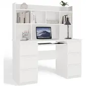 Top E Shop Bureau extensible HOLLOW - blanc