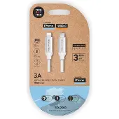 Tech One Tech Câble Usb-c Lightning Nylon 1m Charge Rapide Pd Et Synchronisation Apple -