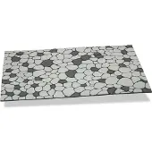 Hidalgo Paillasson Gris Gris perle Caoutchouc 45 x 75 cm 75 x 45 x 0,5 cm Pierre (75 x 45 cm)