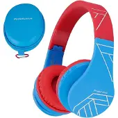 PowerLocus Casque pour enfants avec microphone - P1, sans fil, rouge