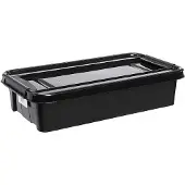 PLAST TEAM Vertriebs GmbH plast team PROBOX RECYCLE Bettroller 31 litres boîte et couvercle noir