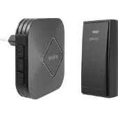 Eura SONNETTE DE PORTE SANS FIL " WDP-83H2 "JAZZ" SANS PILE NOIR (Funk, Sans fil)