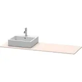 Duravit Console XSquare, 1 découpe à gauche, 1600x16x550mm, XS060HL8383