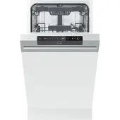 Gorenje GI 561D 10 S Lave-vaisselle 45 cm - Argent - Semi-intégrable - 11 couverts - 45 dB niveau sonore - e séchage : A