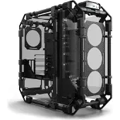 Alphacool GHE Apex Pro Skeleton Boîtier en carbone (ATX, ITX, mATX), Boîtier PC, Transparent, Noir
