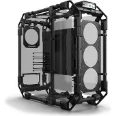 Alphacool GHE Apex Skeleton Boîtier en carbone (ATX, ITX, mATX), Boîtier PC, Gris, Noir
