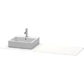 Duravit Console XSquare, 1 découpe à gauche, 1600x16x550mm, XS060HL8484