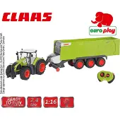 Happy People Claas tracteur télécommandé Axion 870 + remorque Cargos 9600 (échelle 1:16) Trecker Trekker