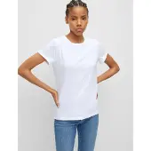 HUGO T-shirt noir / blanc cassé