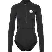 Rip Curl Classic Surf Woman Long Sleeve Front Zip Shorty Noir L Femme
