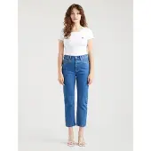 Levi's Jean '501 CROP' bleu denim