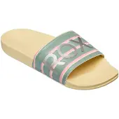 Roxy Slippy Ii Printed Slides Beige,Vert EU 39 Femme
