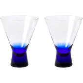 Broste Copenhagen Verres à cocktail Konus 20cl bleu lot de 6 pièces